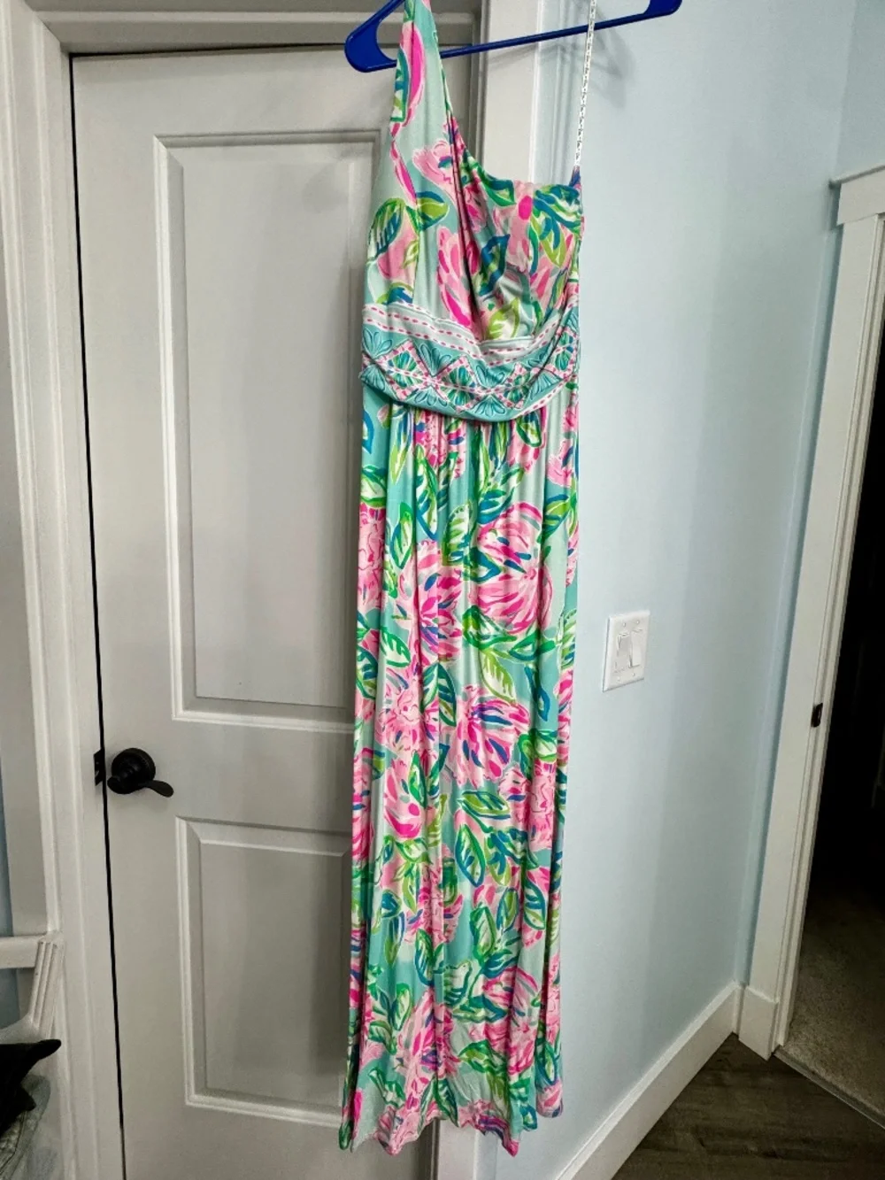 lilly pulitzer one shoulder maxi dress Lilly Pulitzer One Shoulder Maxi Dress